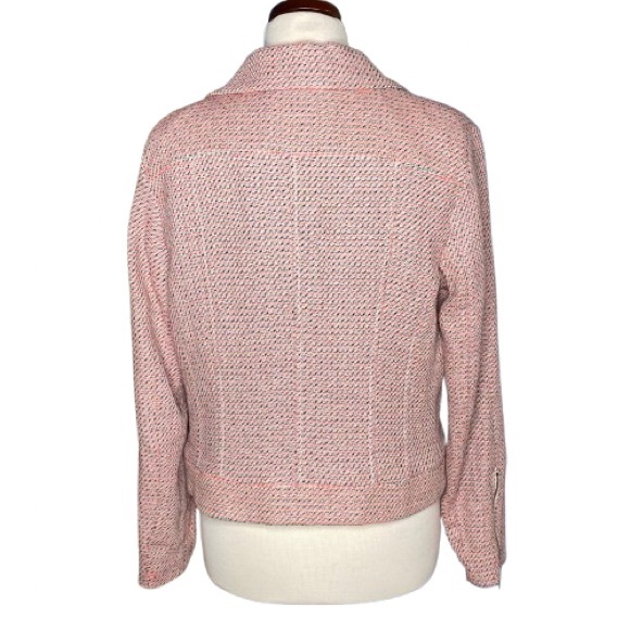 MNG Collection Pink/Black Asymmetrical Zip Jacket Women’s XL. EUC - Picture 3 of 9